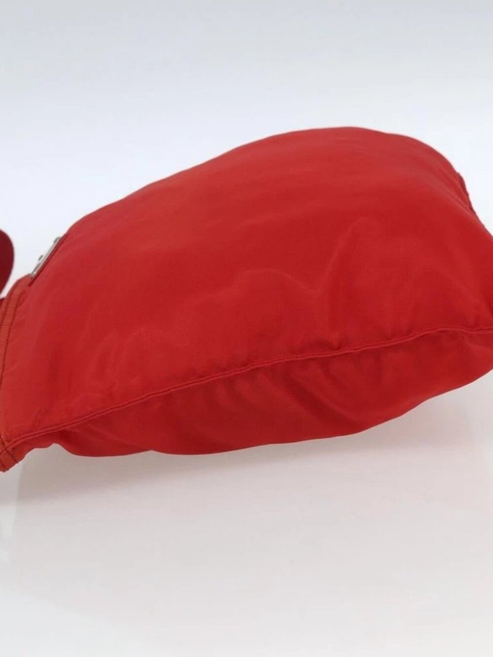 PRADA Shoulder Bag Nylon Red Silver Auth - Picture 5 of 16